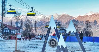 Интересный ракурс: Горный курорт «Роза Хутор»
